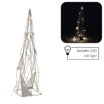 Vianočná ozdoba - LED stromček 40 cm geometrický *6307
