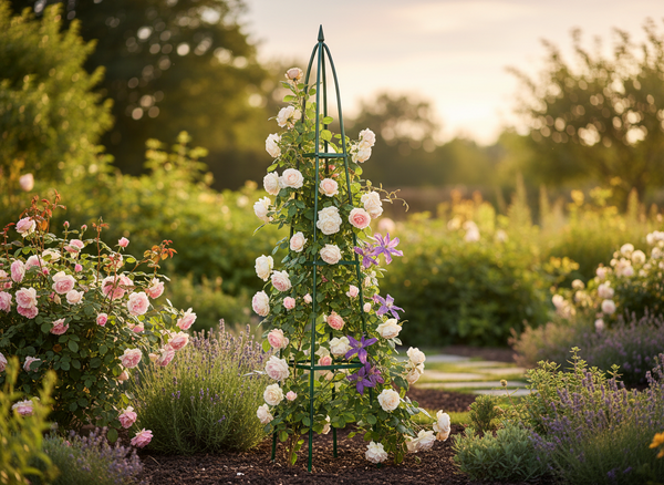 PERGOLA OGRODOWA PIRAMIDA  31 x 31 x 200 CM (+ KOTWY)