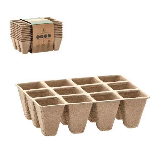 KPL.10 KS PALETKY RAŠELINOVÝCH KVĚTINÁČŮ 15,5 x 11,5 x 5CM