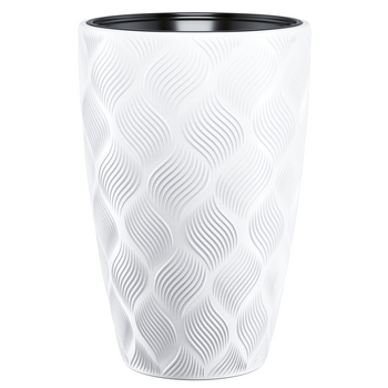 KVĚTINÁČ FLOW SLIM 400MM BÍLÝ*5794