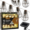 SOLÁRNÍ OZDOBNÁ LED ŘETĚZ DÉLKA 2 + 1,8 M LOFT 10 LED TEPLÁ BÍLÁ *3644
