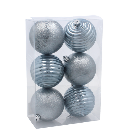 SET 6 BALOANE 8 CM OLIV/ CUPRU/ GRAFIT *7283