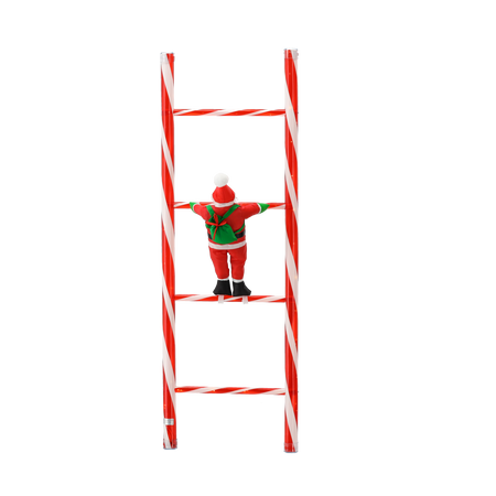 MIKULÁŠ NA REBRÍKU 41 x 4 x 121 CM LED *7731
