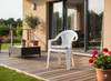 KRZESŁO OGRODOWE 56 x 42 x 78 CM BIAŁE