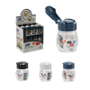 GLASS SPICE SHAKER 80 ML MIX COLOR DISP=36PCS