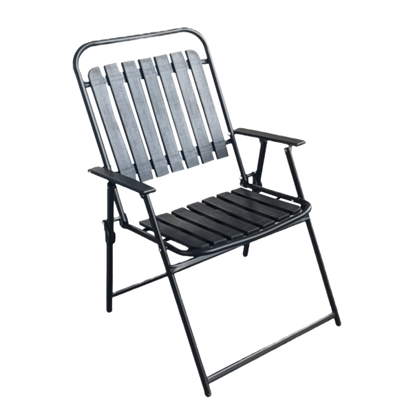Scaun de Grădină Negru 63 x 55 x 90 CM Pliabil *6829