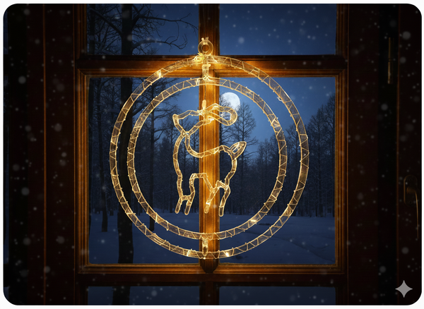 ŚWIĄTECZNA OZDOBA - RENIFER MICRO LED 50L CIEPŁY BIAŁY NA BATERIE *1735