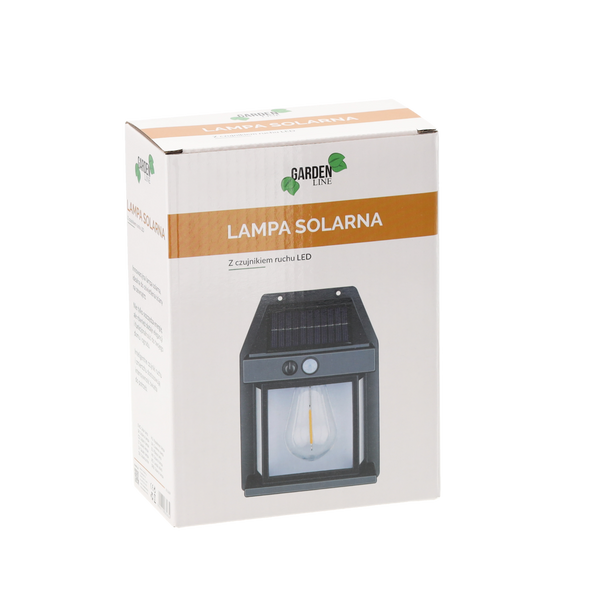 SOLAR LED LIGHT WITH MOTION SENSOR 12 x 17 x 5,8 CM