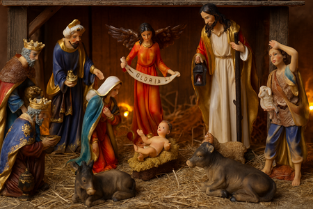 ZESTAW FIGUR BOŻONARODZ. 11 EL. do 31 CM polyresin*3105