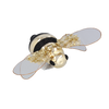 CHRISTMAS GLASS DECORATION - BEE 10,6 x 9 x 3,1 CM