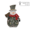 FIGURĂ DE CRĂCIUN - ZĂPADĂR ZILE CU FRUNZE 25,5 X 9,5 X 37,5 CM LED *1193