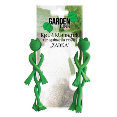 SET OF 2 CLIPS FOR TYING PLANTS "FROG" 13.5 CM