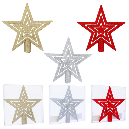CHRISTMAS TREE SPIKE 20 CM - STAR