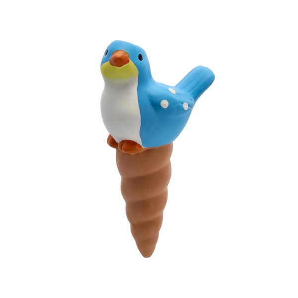 CERAMIC IRRIGATION DISPENSER 8.5 X 16.5 CM BIRD - MIX COLOR PACK=4PCS