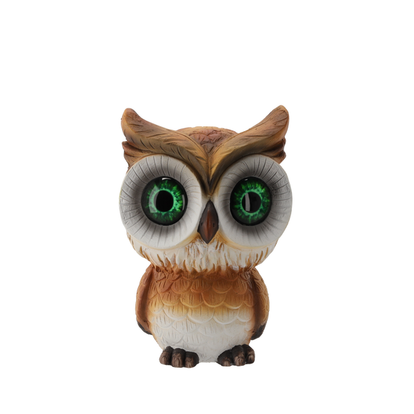 GARDEN FIGURINE - LED OWL 18 x 15,5 x 27 CM
