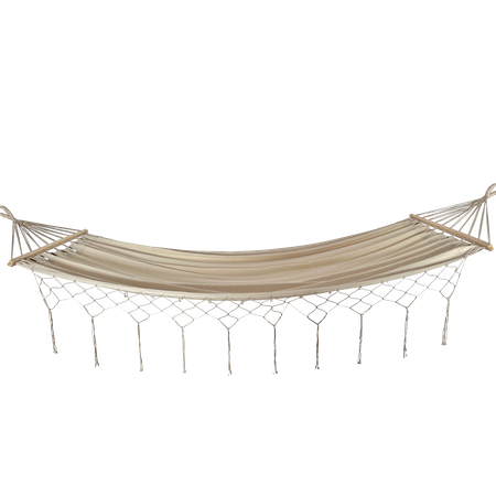 BOHO HAMMOCK WITH FRINGES 200X100 CM BEIGE
