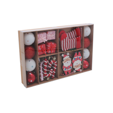 KPL. 24 DECORAȚIUNI DE BRAD - MIX *7236