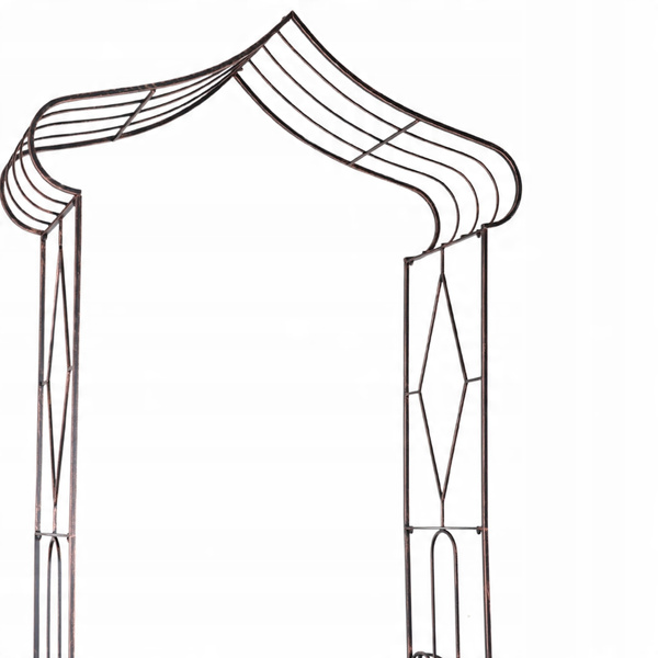 PERGOLA OGRODOWA 173 x 51 x 260 CM ANTYCZNY BRĄZ