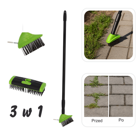 PERIE TELESCOPICĂ PENTRU IARBĂ / PIETRE PAVATE 3IN1 *9043