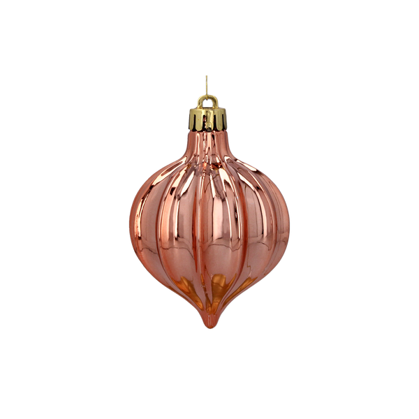 SET OF 12 BAUBLES 6 CM OLIVE/COPPER/GRAPHITE MIX DESIGNS