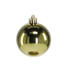 SET OF 24 BAUBLES 6 CM OLIVE/COPPER/GRAPHITE MIX DESIGNS