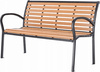 ZAHRADNÍ LAVICE 125 x 60 x 80 CM HNĚDÁ *0865