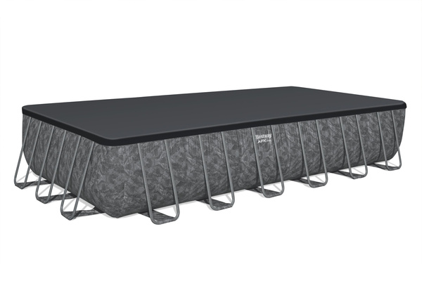 APX 365 24' x 12' x 52"/7.32m x 3.66m x 1.32m Rectangular Pool Set