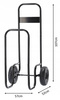 VOZÍK NA DŘEVO DO KAMEN A - NOSNOST: 60 KG *2537