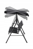 GARDEN SWING WITH TEXTILENE 170 x 110 x 153 cm BLACK *3118