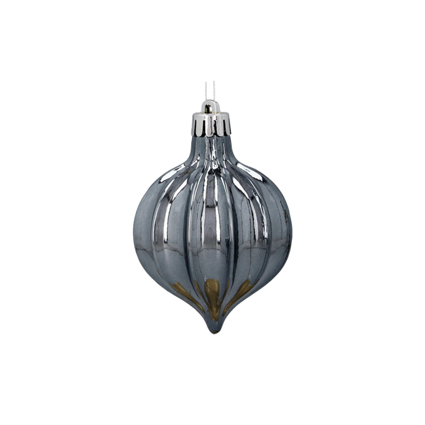 SET OF 12 BAUBLES 6 CM OLIVE/COPPER/GRAPHITE MIX DESIGNS