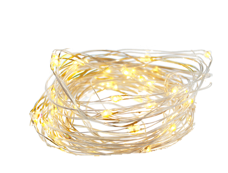 ȘERPA DE LUMINĂ CU SÂRMĂ DECORATIVĂ FUNCȚIONÂND PE BATERII CU 40 DE LEDURI ambalaj=20buc *2643