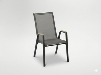 STALOWE KRZESŁO OGRODOWE KD POLYWOOD 72,5 x 54 x 92,5 CM SZARE