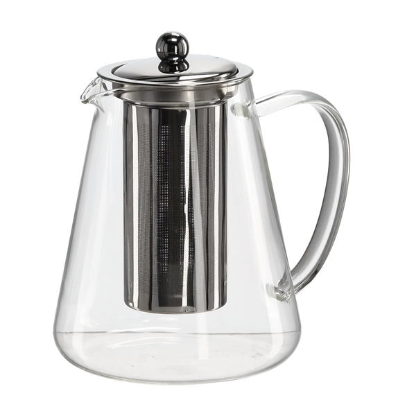 SKLENICA ODOLNÁ VÚČI TEPLU SO ZÁPARZACOM A KOVOVÝM VÍKOM 1300 ML *1571