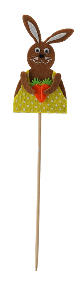 ORNAMENT DE PAȘTE PE TOI - IEPURAȘ 6 x 9 CM MIX 3 MODELE ambalaj=12buc *8994