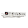 EXTENSION CORD POWER STRIP WITH SWITCH 5 SOCKETS 5 M WHITE