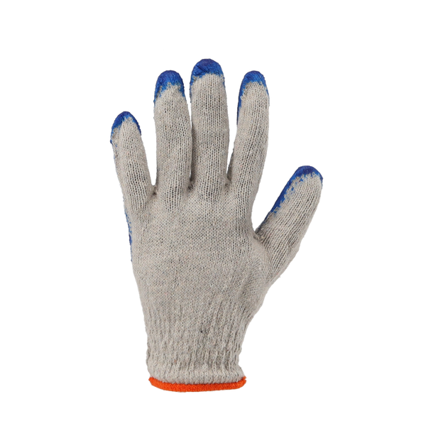 SET DE 10 PERECHI DE MĂNUȘI DE PROTECȚIE "VAMPIRKI" TRICOTATE ROȘII/ALBASTRE ACOPERITE CU LATEX *7017