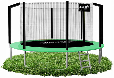 TRAMPOLINĂ 12FT 374 CM CU SCARA ȘI REȚEA INTERIOARĂ *4286