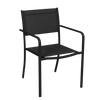 KRZESŁO OGRODOWE CZARNE 54x55x86cm