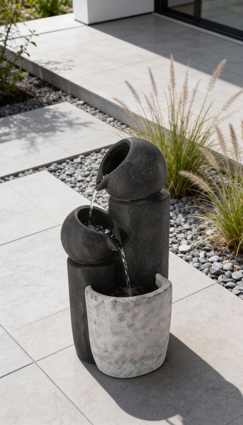 MODERN JUG 3-TIER WATER FOUNTAIN H 52 CM