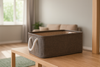 Organizer dreptunghiular 30 x 40 x 18 cm maro dimensiune L *4816