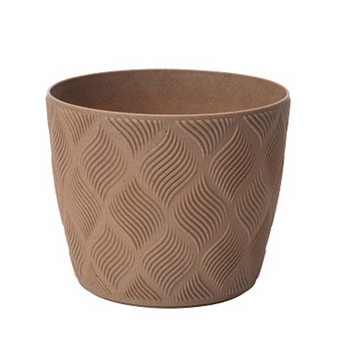 Kvetináč FLOW PETIT ECO WOOD 190MM PRÍRODNÉ DREVO*7453