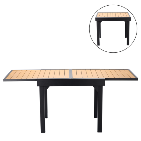 MASA ALUMINIU FOLDABLE "ALEX" 90/180 x 90 x 75,5 CM *0381