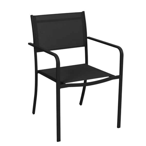 KRZESŁO OGRODOWE CZARNE 54x55x86cm