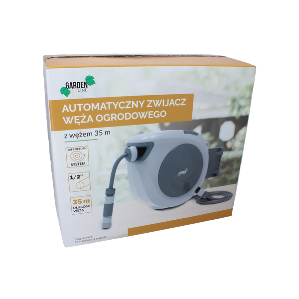 Automatický naviják zahradní hadice s hadicí - 35 m