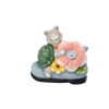 GARDEN FIGURINE – TURTLE WITH FLOWER 15,5 X 8 X 15 CM LED pack=4 pcs