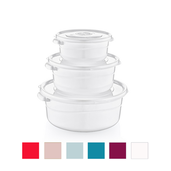 SET OF 3 ROUND CONTAINERS MICROFRESH (0.5+1+2L)