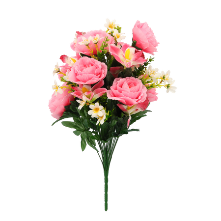 ARTIFICIAL BRANCH - ROSES AND ORCHIDS ASSORTED COLOURS