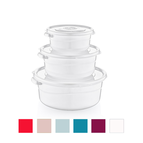SET OF 3 ROUND CONTAINERS MICROFRESH (0.5+1+2L)