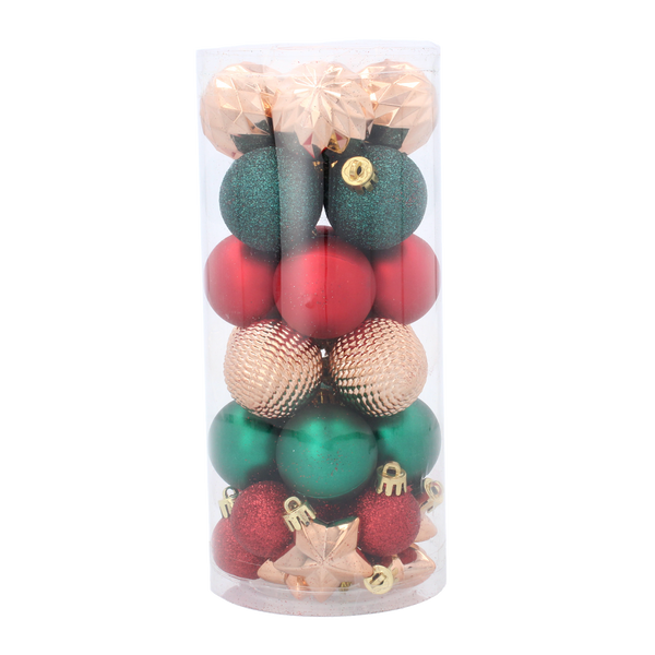 KPL. 32 BOMBEK 3-4 CM ROȘU/ALBASTRU/VERDE MIX DE MODELE *3249