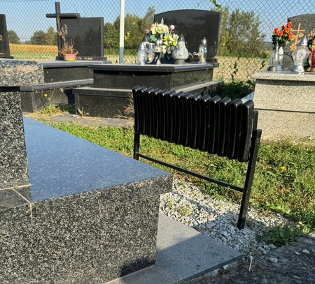 SKLADACIA LAVICA DĹŽKA 68 CM ČIERNA *8275